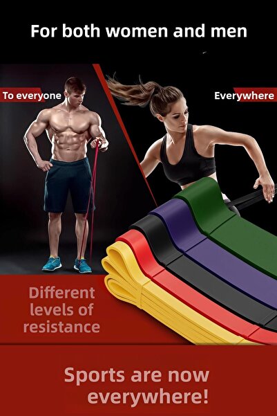 Telvesse 35+45 kg Resistance Band Set - Muscle Building Rubber, Fitness Pilates Cross Training Band