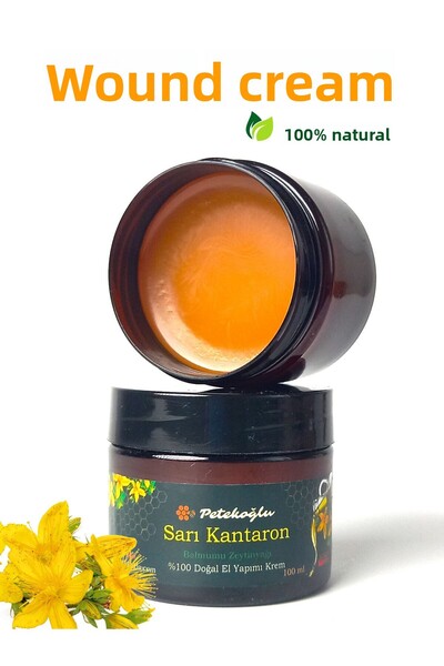 Petekoğlu كريم إصلاح العناية بالبشرة بنبتة سانت جون - 100 مل مصنوع يدويًا