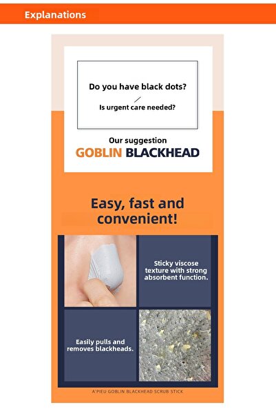 Missha 50ml Blackhead Remover - Peel Off Mask, Goblin Blackhead Peel-Off Nose Pack