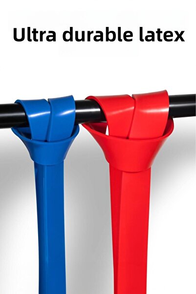 Telvesse 25 kg Resistance Band - Black Muscle Building Rubber, Fitness Pilates Cross Training Band