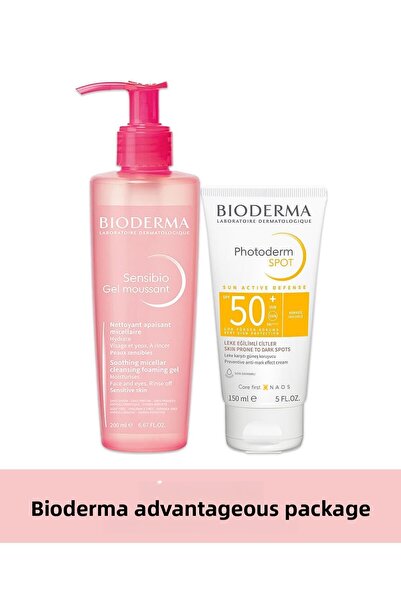 Bioderma Photoderm Spot SPF50+ 150 ml + Bioderma Sensibio Gel 200 ml Moussant...
