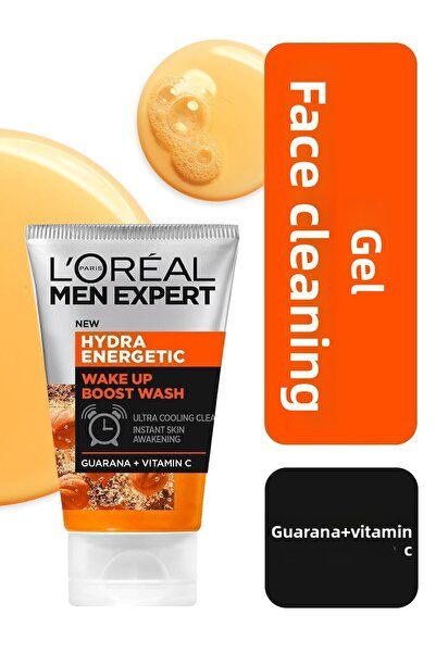 L'Oreal Paris Men Expert Hydra Energetic Wake Up Boost Face Wash Gel 100ml