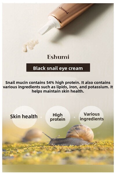 ESHUMİ Anti-Aging 100,000 Ppm Premium Eye Contour Cream Containing Black Snail Mucin