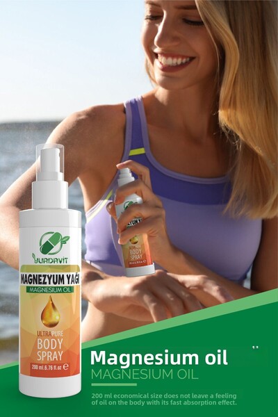 Yurdavit زيت مغنيسيوم غير منكه بحجم اقتصادي 200 مل