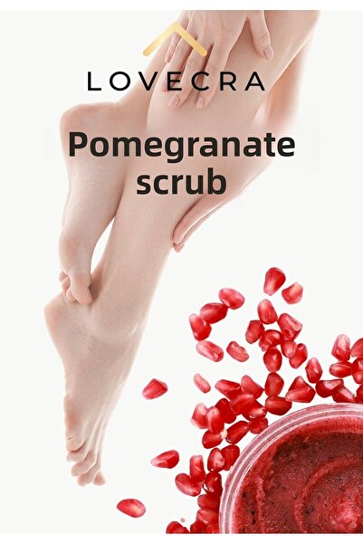 LOVECRA مقشر الجسم بحبوب الكركديه 290 جرام - العناية بالقدم المضادة للغرق وال...