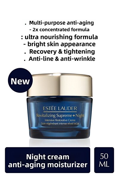 Estee Lauder كريم الليل المنشط سوبريم+ المضاد للشيخوخة والمرطب والمعالج للغاي...