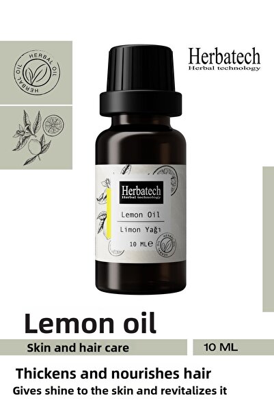 Herbatech Natural Lemon Oil - Anti-Cellulite and Skin Brightening Care Oil 10 ml