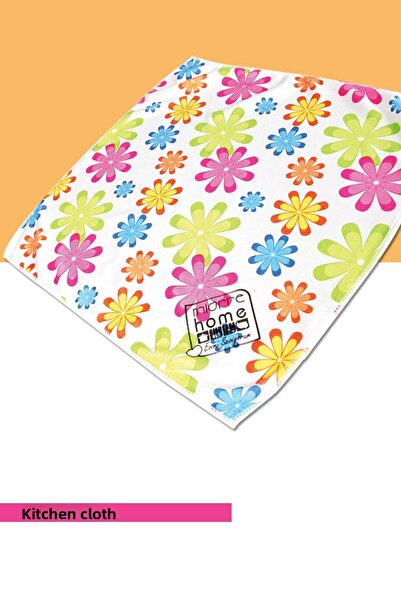 Miorre Microfiber Nanosilver Flower Patterned Kitchen Cleaning Cloth