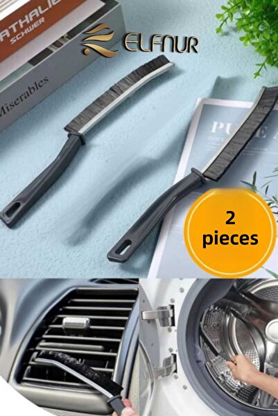 elfnur 2 Pieces of Multi-Purpose Fine Cleaning Brush - Bathroom Kitchen Sink ...
