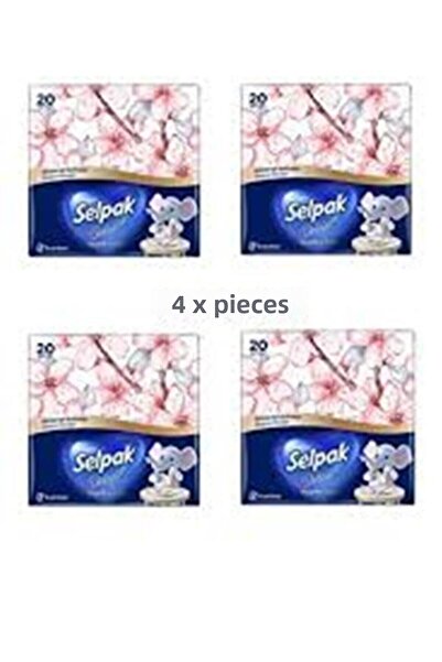 Selpak Pack of 20 Patterned Napkins - 4 Packs (Patterns Will Be Shipped from ...