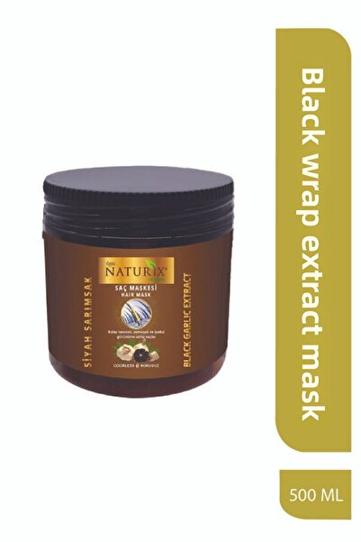 Naturix قناع العناية بالشعر بخلاصة الثوم الأسود 500 مل |   قناع الشعر المضاد ...