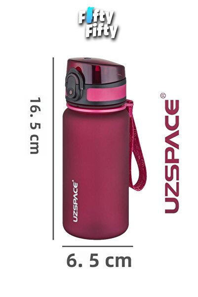 Uzspace زجاجة مياه تريتان سوفت تاتش للأطفال 350 مل بدون مصاصة -FF350MLUZS