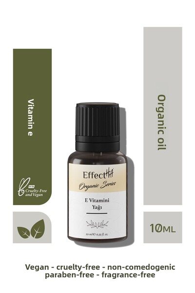 EffectHA Organic Vitamin E Oil 100% Pure Natural and Additive-Free Essential Oil 10ml