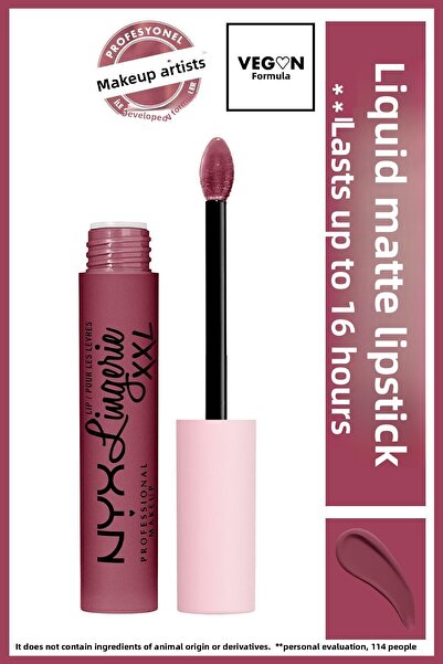 NYX Professional Makeup ليكيت مات روج - أحمر شفاه سائل غير لامع مقاس Xxl صدر ...