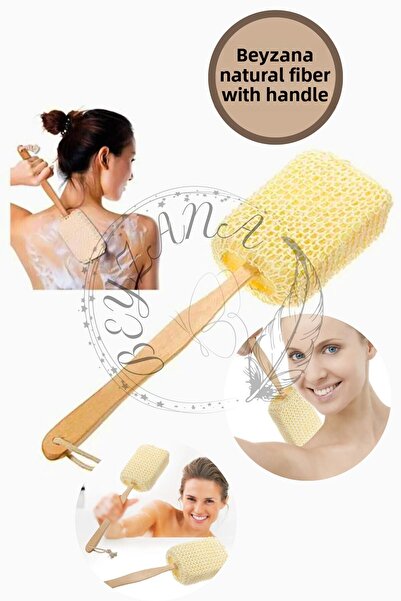 BEYZANA اسفنجة حمام من الألياف الطبيعية بين الظهر والساق