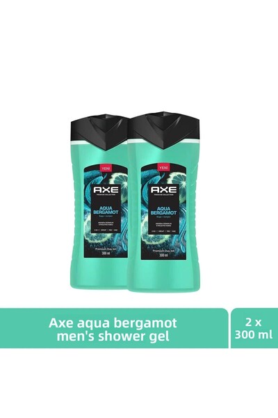 Axe جل استحمام بريميوم كوليكشن أكوا برغموت 3 في 1 جل استحمام للجسم والشعر وال...