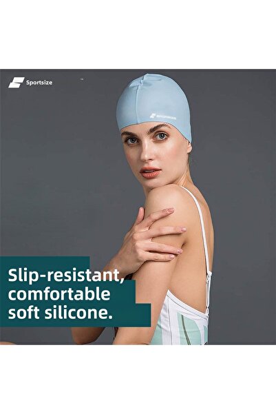 Sporsize Silicone Swimming Cap - Sea and Pool Silicone Swimming Cap