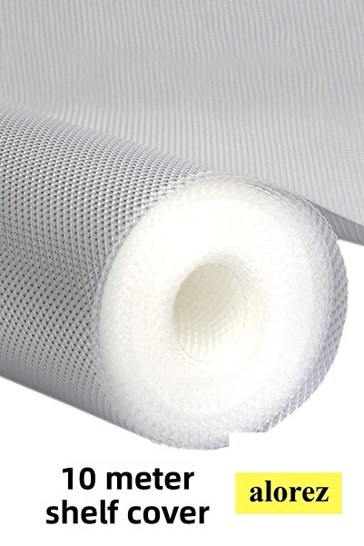 alorez غطاء رف لاصق مضاد للانزلاق من إيفا مقاس 45 سم × 10 متر، غطاء شفاف مضاد للانزلاق داخل الخزانة وغطاء الدرج