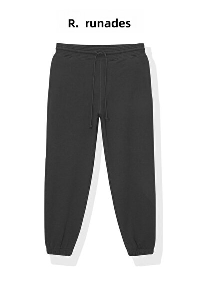 ruNadeS Παντελόνι Unisex Basic Relax Fit Smoked Jogger Sweat