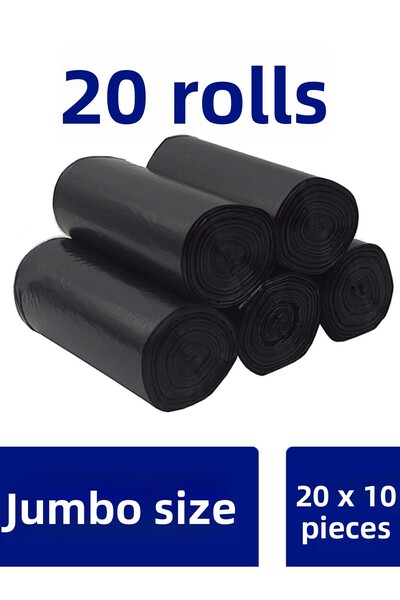 naft One Parcel 20 Rolls Jumbo Size 80X110 Thick Garbage Bags
