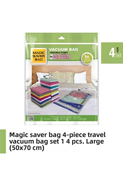 Magic Saver Bag مجموعة أكياس المكنسة الكهربائية المكونة من 4 قطع-1
