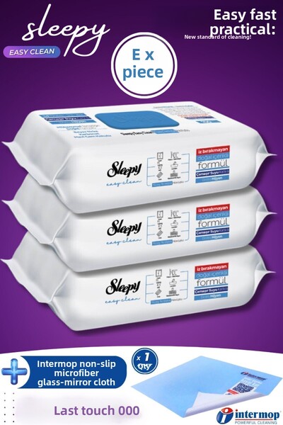 Sleepy تنظيف سطح سهل. منشفة 100×3 قطع