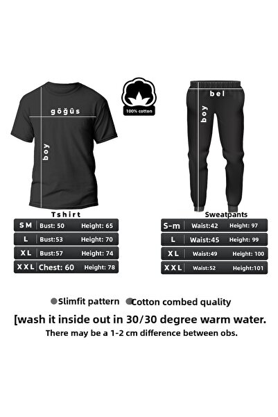 uyguntarz Σετ φόρμας Unisex 2 τεμαχίων με στάμπα Los Angles