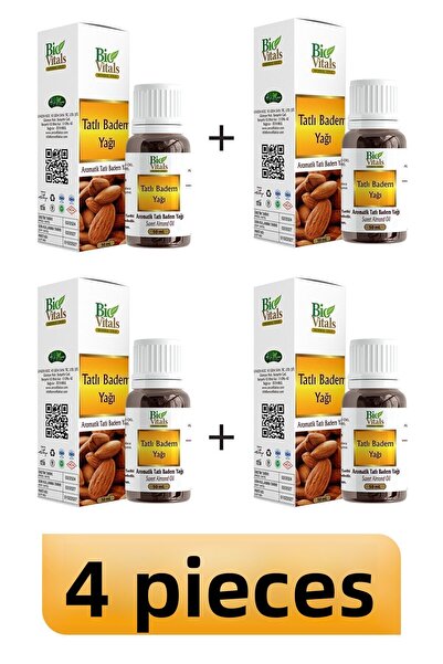 Bio Vitals 50 ml Sweet Almond Oil - 4 PCS