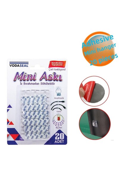 NZB شماعة مطبخ ذاتية اللصق لحوض الحمام من البلاستيك الشفاف، شماعة صغيرة متينة لا تترك علامات