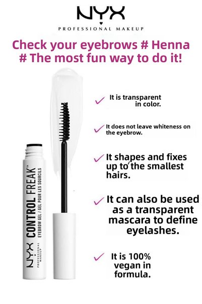 NYX Professional Makeup Eyebrow Fixing Gel - Control Freak Eyebrow Gel Clear