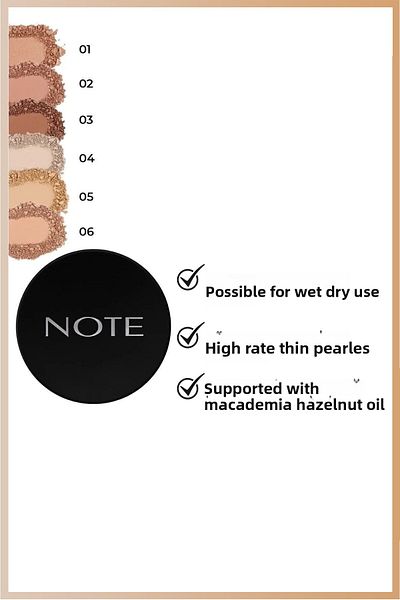 NOTE 06 Gold Bronzebaked Powder Shimmering Finish Baked Powder19