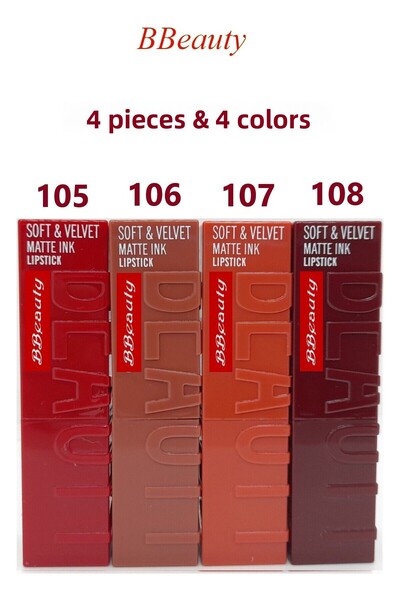 BBeauty Soft & Velvet Matte Ink Lipstick 4D Colorful Lipstick