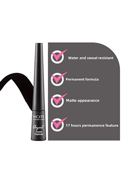 NOTE Elegant Matte Dipliner Waterproof - 02 Coffee Brown - Brown