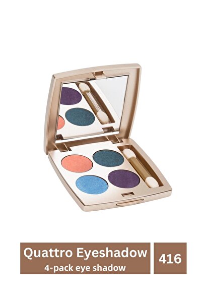 KAJAL ظلال عيون كواترو مكونة من 4 ألوان: وردي - أزرق غامق - أزرق فاتح - بنفسج...
