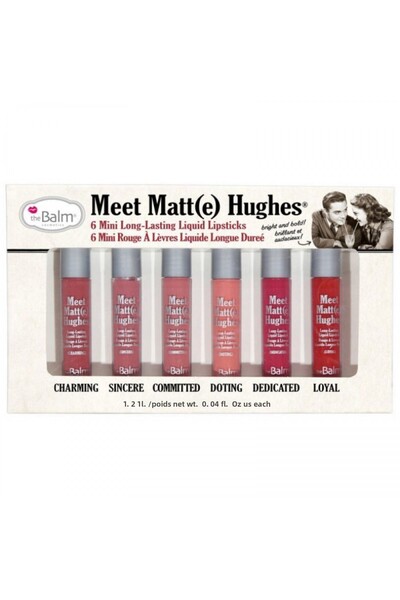 the balm Set of 6 TheBalm Meet Matte Hughes Liquid Rouge Lipstick - Vol 02