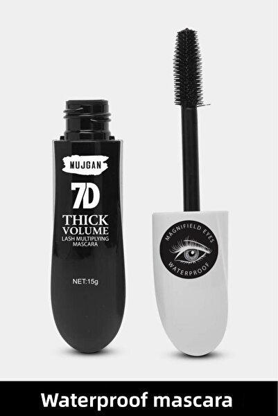 MUJGAN 7D Waterproof Mascara - Intense Volume and Long-Lasting Effect