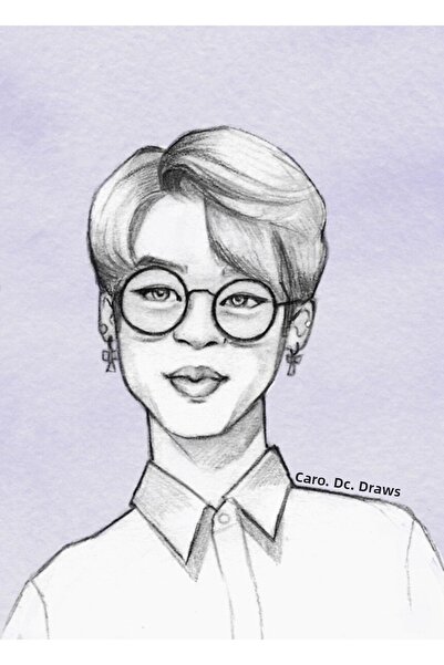 Universal Jimin Σκίτσο Πίνακας Ξύλινη Αφίσα Διακοσμητική Κωδικός4619