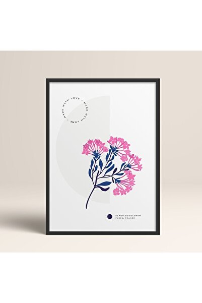 HOMEPACK Framed Blossom Flowers Abstract Flowers Modern Art Painting