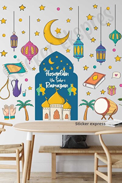 Sticker Ekspres Set de autocolante pentru uși de perete din sticlă pentru orn...