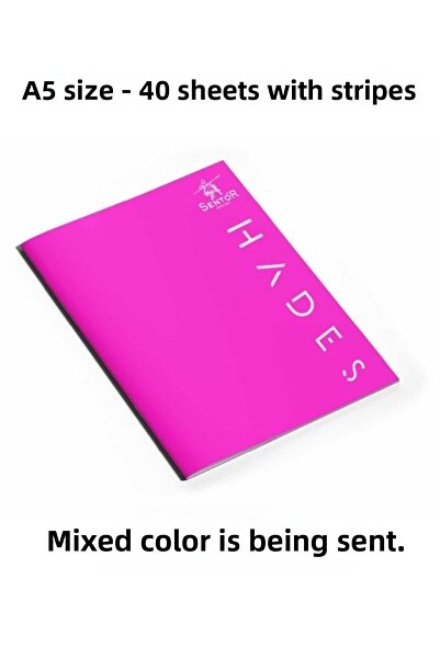 Sentor 40 Sheets Lined School Notebook Pp Cover Wire Stitching A5 Small Size