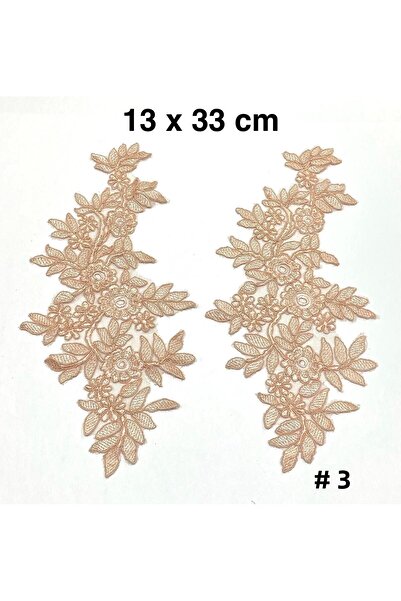 karantuhafiye Guipure Applique / 2 Pack Guipure Applique / Powder Color