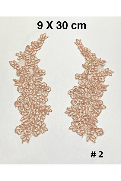 karantuhafiye Guipure Applique / 2 Pack Guipure Applique / Powder Color