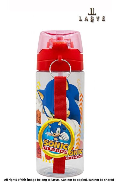 Sonic زجاجة مياه مرخصة من الموسم الجديد سعة 500 مل مع تصميم خاص مع مصاصة