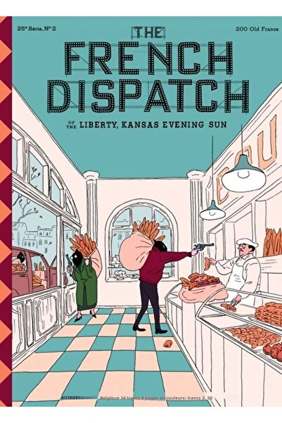 Universal Vintage - The French Dispatch Poster decorativ din lemn