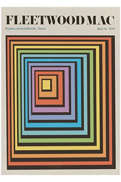 Universal Poster decorativ din lemn Fleetwood Band Tablo