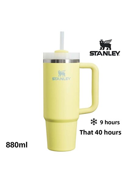 Stanley Quencher H2O Flowstate ™ Tumbler Thermos with Straw 0.8L Flask with Straw Yellow