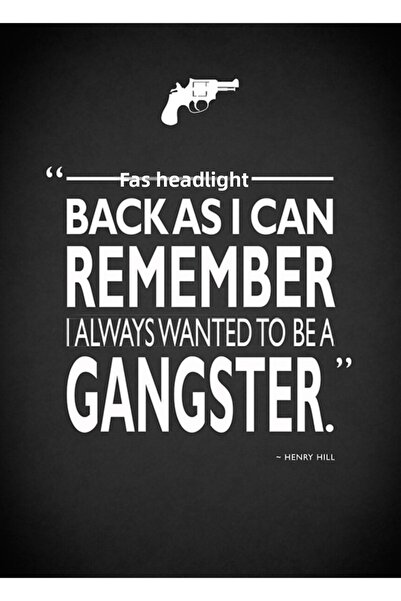 Universal Πάντα ήθελα να γίνω γκάνγκστερ - Διακοσμητική Ξύλινη Αφίσα Τραπεζιού