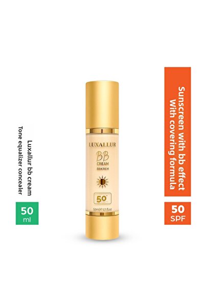 LUXALLUR كريم الشمس لتثبيت اللون وخافي عيوب البشرة BB Cream 50 SPF+++ Pa+++