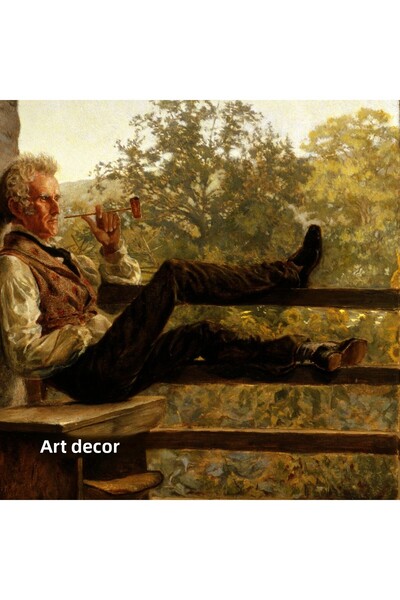 Sanart Pictură de epocă înrămată, pictură în ulei, pictură înrămată, decor artistic, pictură portret