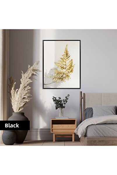 Harikabirev HARİKABİREV | Iarbă aurie strălucitoare | TABLA DE STICLA TEMPLATA CU CADRU, SIMPLE, VERTICALA